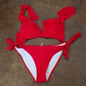 Red Bikini Set